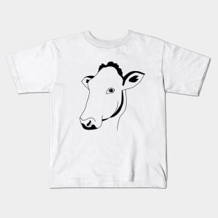 Cow portrait Kids T-Shirt